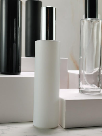100ml Glass Room Spray Bottle - Externally White Matt