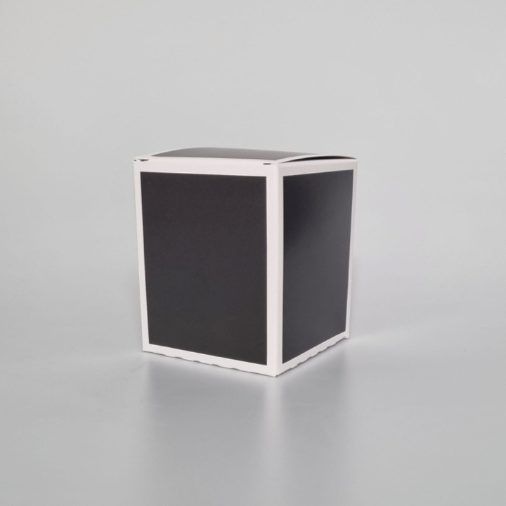 20cl Candle Box - Black With A White Edge