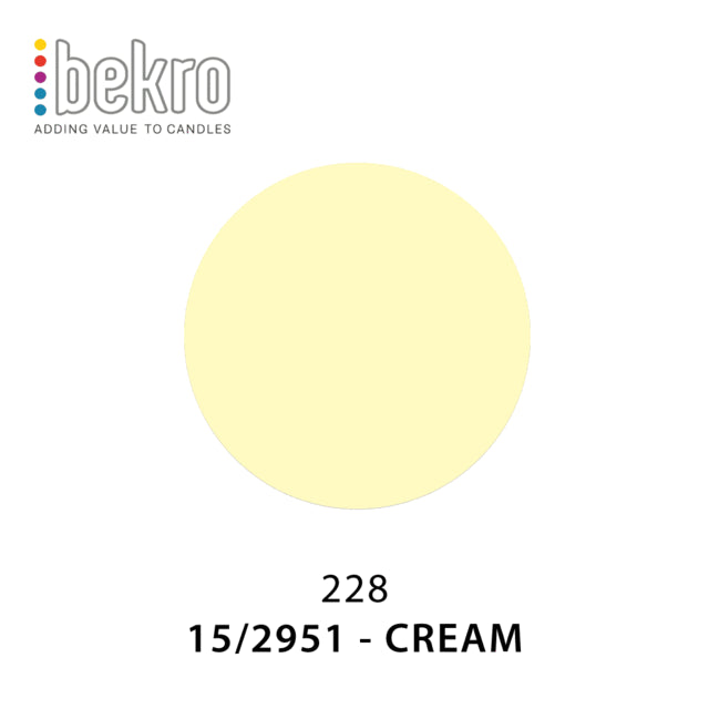 Bekro Dye - 15-2951 - Cream Candle Dye