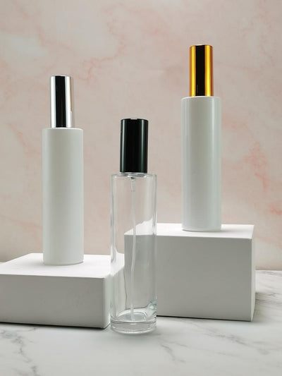 100ml Glass Room Spray Bottle - Externally White Gloss