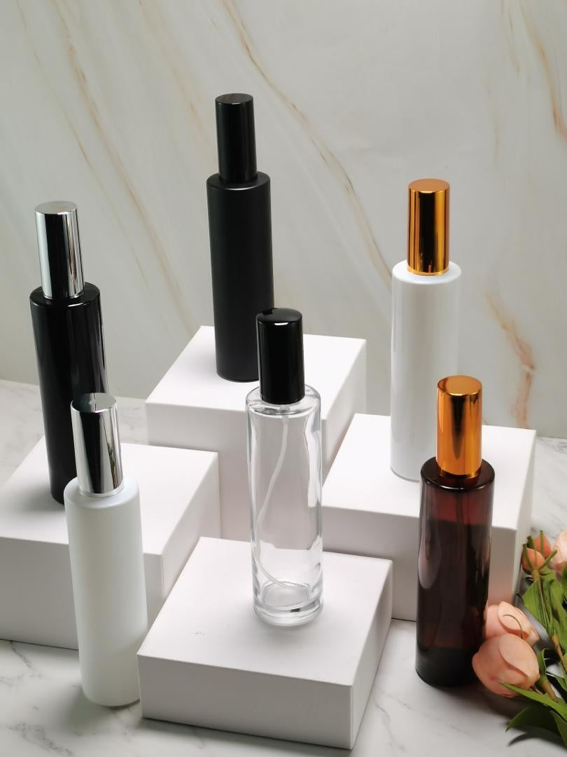 100ml Glass Room Spray Bottle Externally White Gloss