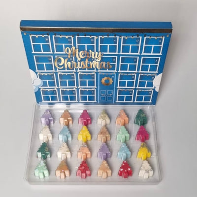 24 Cavity Christmas Tree ADVENT  Wax Melt Clamshell - (WINDOWS)