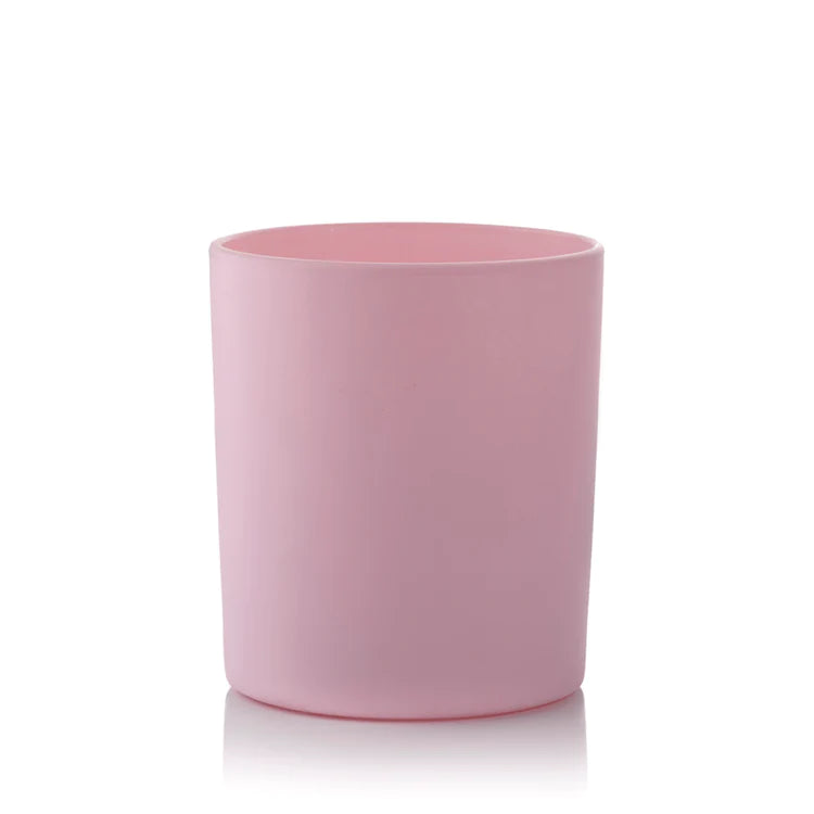 30cl LUCY Glass -  Externally Baby Pink Matt