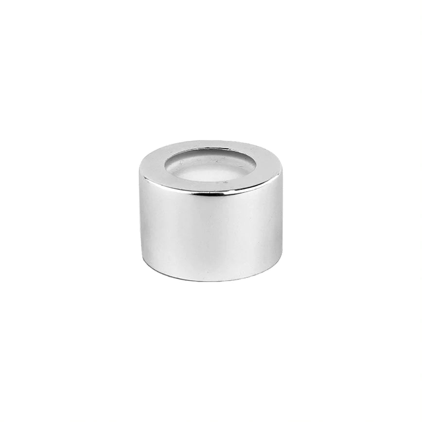 Metal Diffusr 28/410 GLOSS SILVER METAL SHELLED DIFFUSER CAP WITH EPE LINER – Craftastik