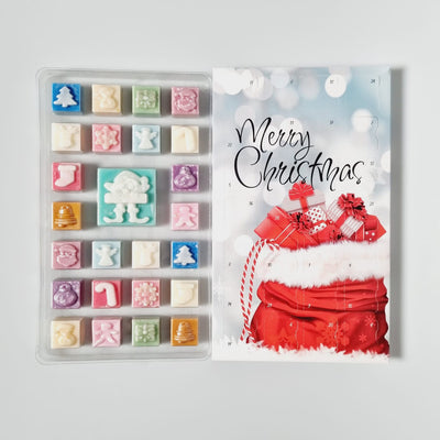25 Cavity Christmas ADVENT Wax Melt Clamshell - Stocking & Presents