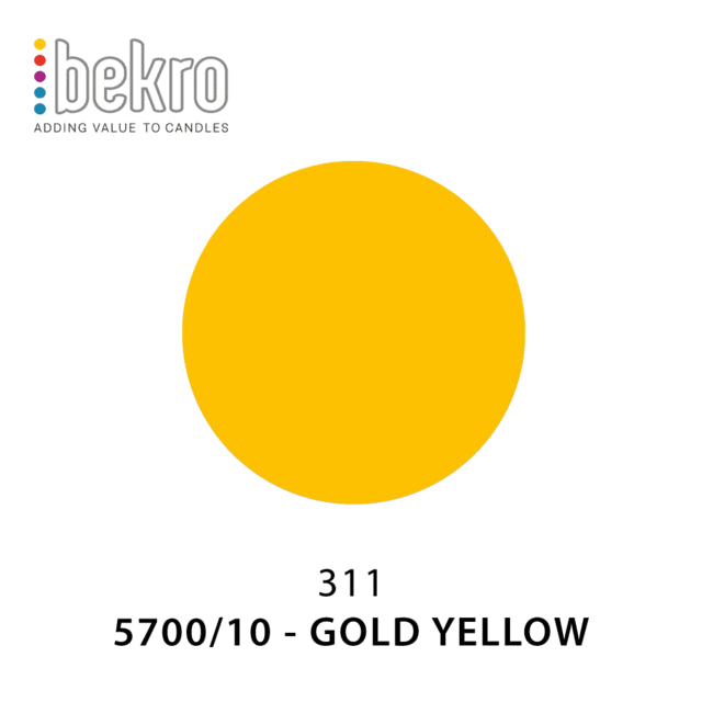 Bekro Dye - 5700-10 - Gold Yellow Candle Dye
