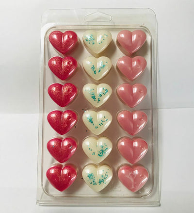 18 Cavity Heart Wax Melt Clamshell