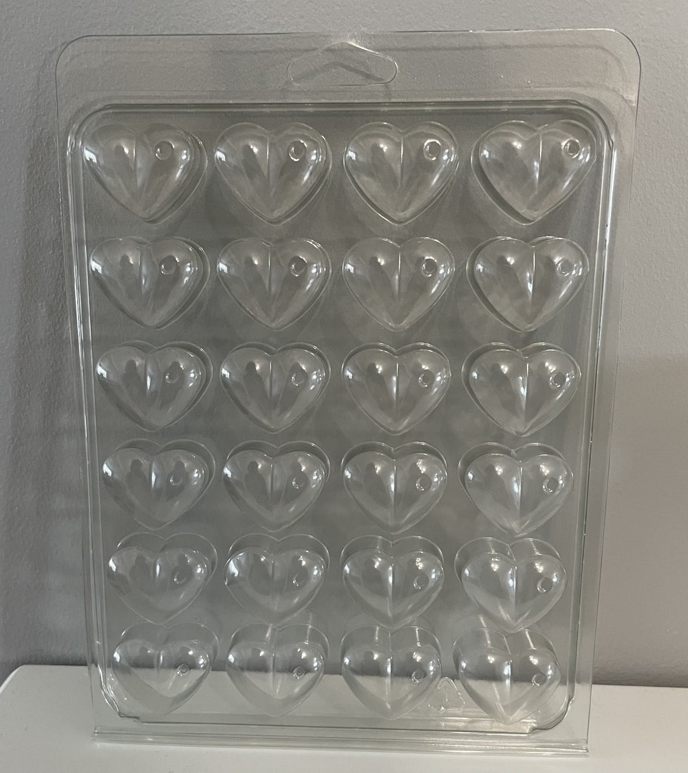 24 Cavity Heart Wax Melt Clamshell