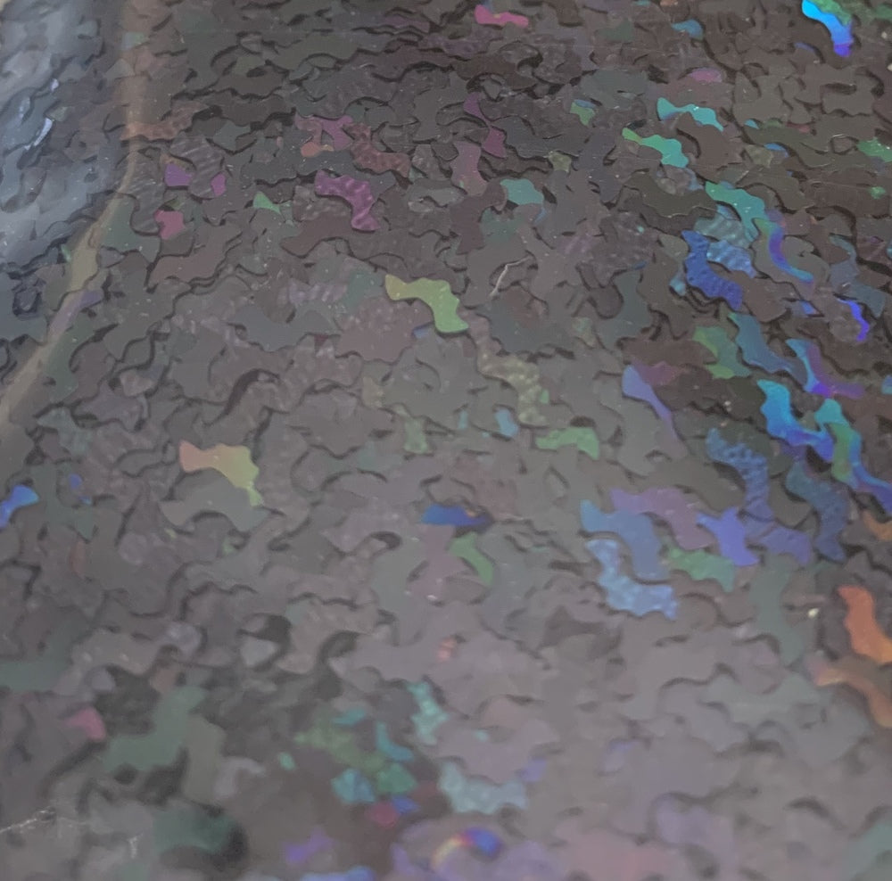 Black Holographic Bat Glitter =w33