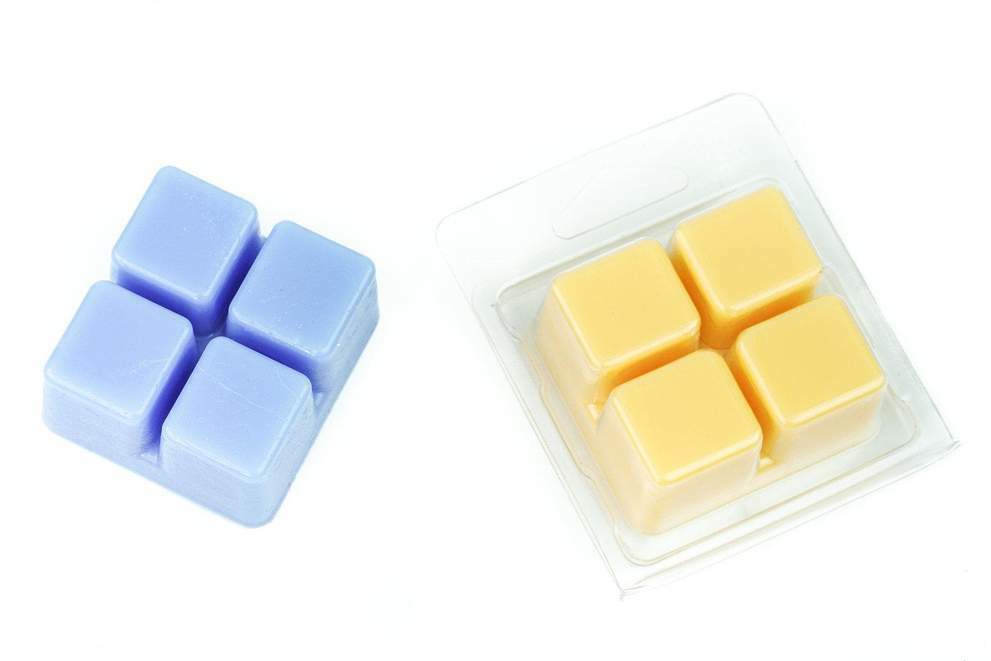 Small 4 Cavity Square Clamshell for Wax Melts