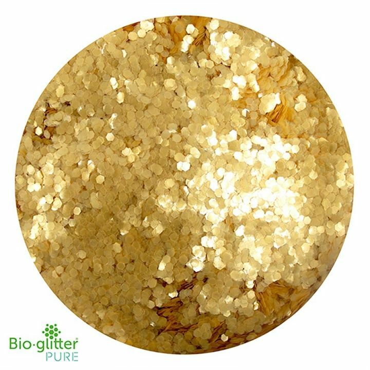 Pure Gold Biodegradable Cosmetic Glitter