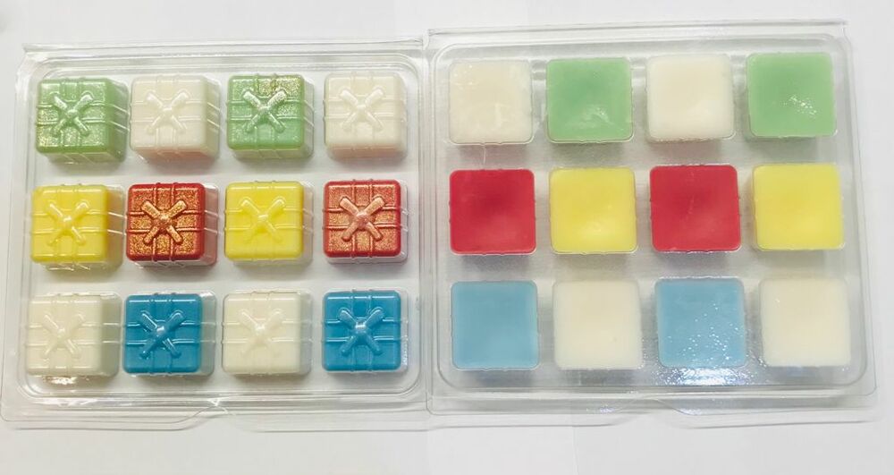 12 Section Christmas Gift Box Wax Melt Clamshell