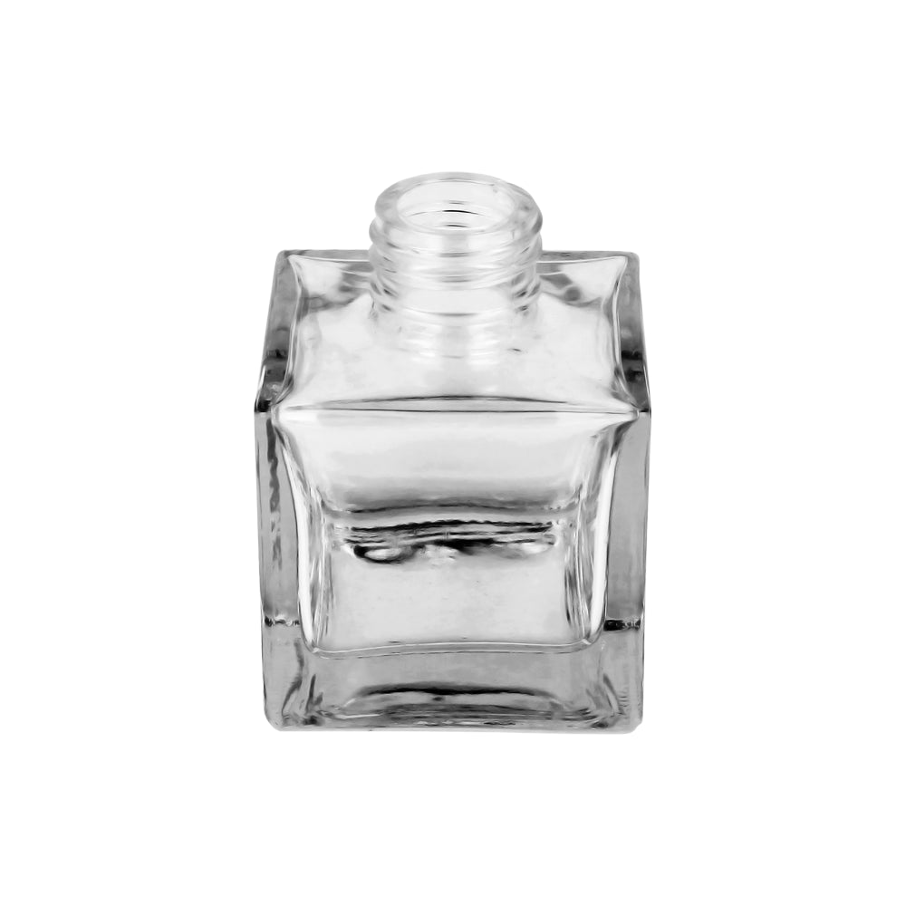 100ml Clear Glass SQUARE Diffuser Bottle