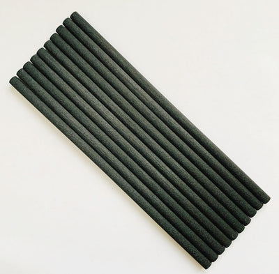 Thick Black Fibre Reeds 6mm x 175mm