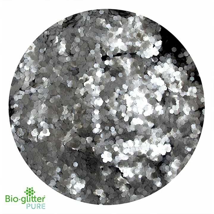 Pure Silver Biodegradable Cosmetic Glitter