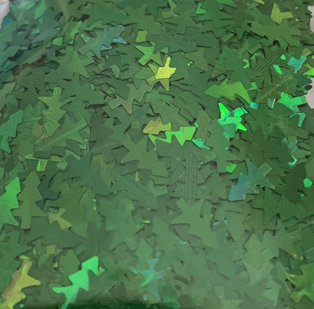 Green Christmas Tree glitter =w38