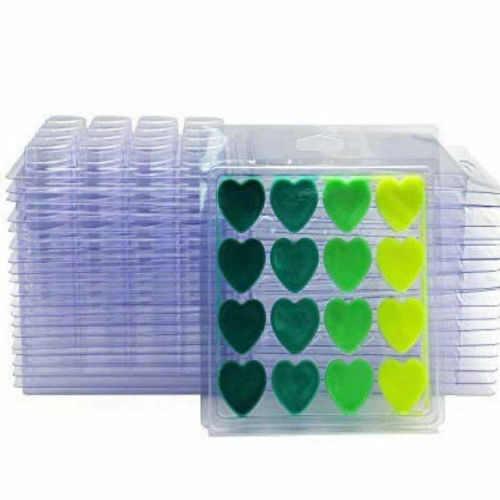 16 cell Heart Clamshell for Wax Melts