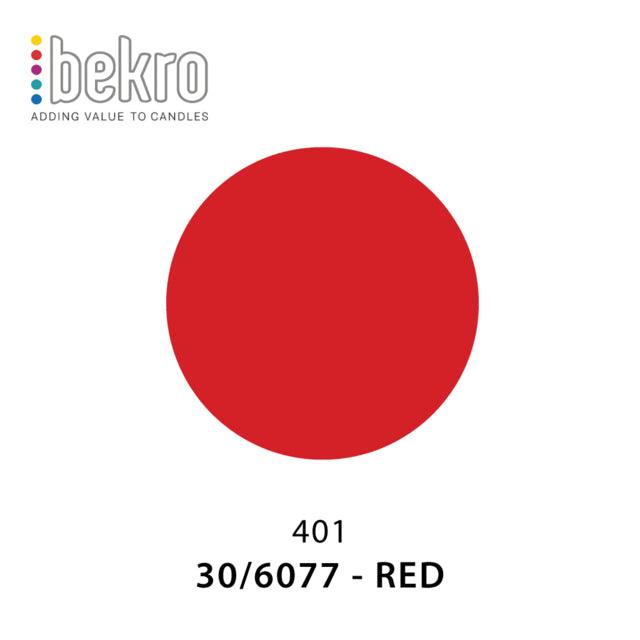 Bekro Dye - 30-6077 - Red Candle Dye